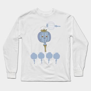 Funny poppy seed poppy capsule Long Sleeve T-Shirt